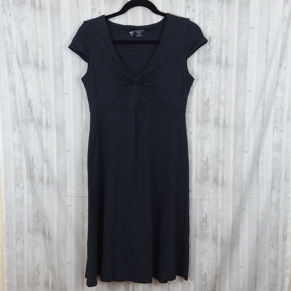 Horny Toad Gray Rosemarie V Neck Dress sz S - Picture 1 of 4
